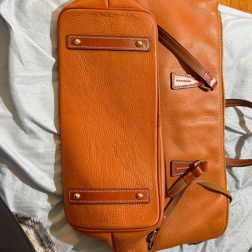 Dooney & Bourke Caramel Leather Tote - Picture 3 of 3
